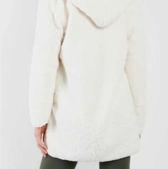 Women’s Oversized Jacket Teddy SOFT COZY Sherpa CREAMY Ivory - Picture 3 of 6